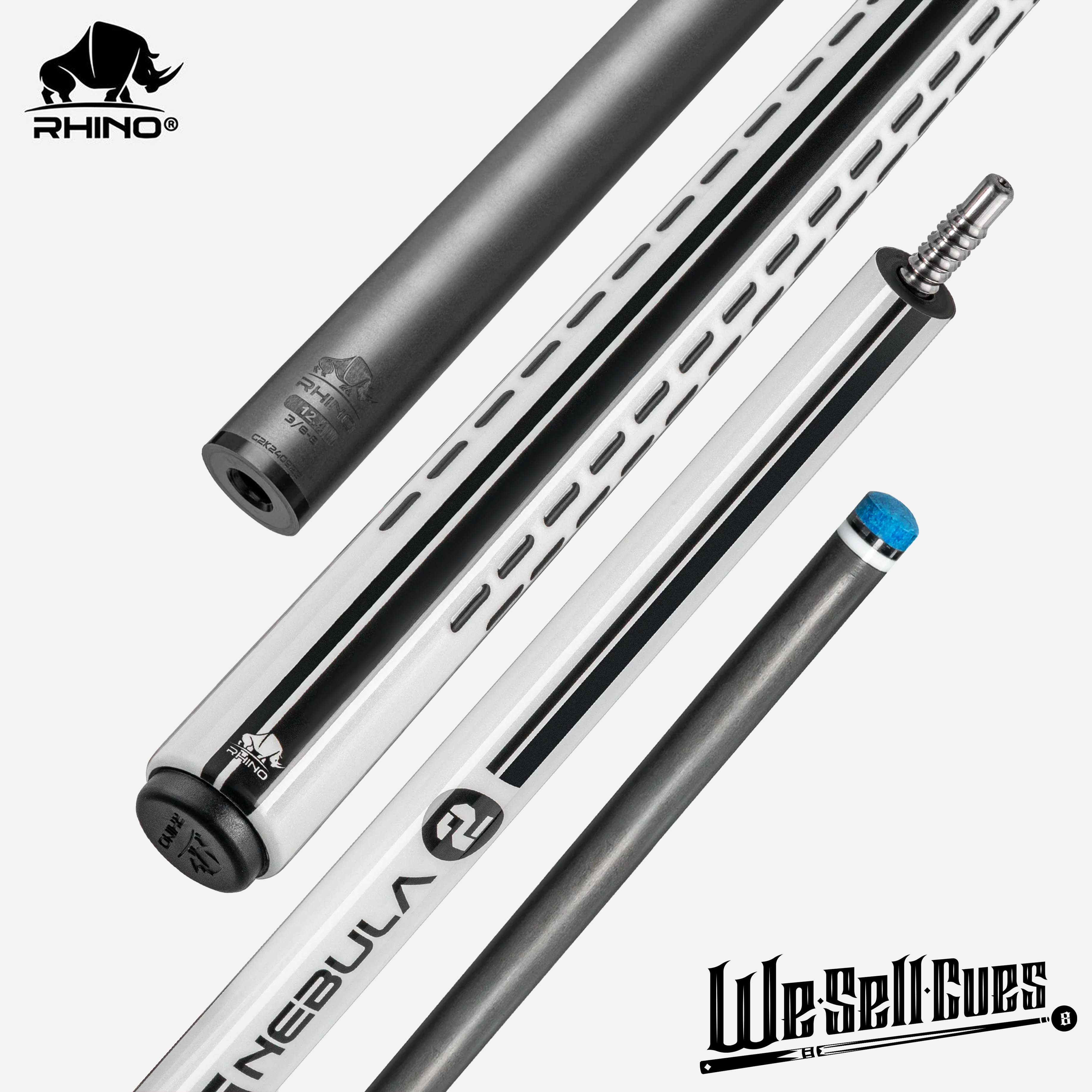 Rhino Eclipse Red Carbon Pool Cue